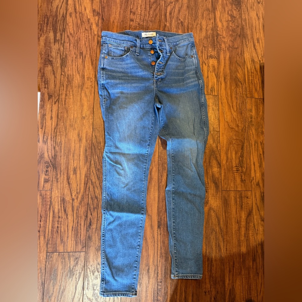 Madewell Button-Front 10in High Rise Skinny Jeans Size 28